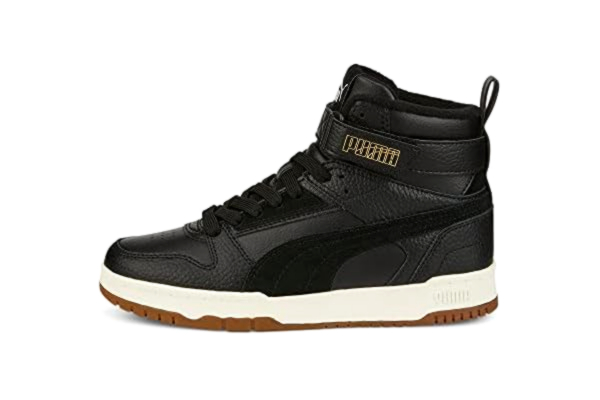 Puma PUMA Unisex barn Rbd Game WTR JrSneaker, Puma Black Puma Black Puma Team Gold, 39 EU