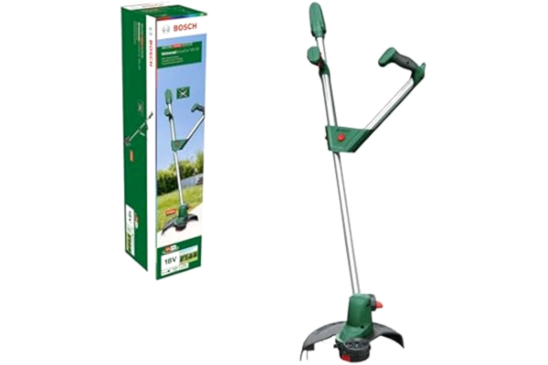 Bosch  grästrimmer UniversalGrassCut 18V-26 (utan batteri, 18 volts system, skärcirkeldiameter: 26 cm, justerbara handtag, i låda)