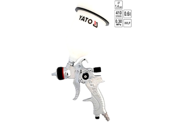 Yato  Pistolet pulvérisateur professionnel HVLP 0,6 l 1,4 mm (YT-2340)