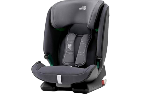 Britax BRITAX RÖMER ADVANSAFIX M i-SIZE, Extendable headrest with ISOFIX Car Seat, child from 76 to 150 cm (Group 1/2/3) from 15 months to 12 years, Storm Grey