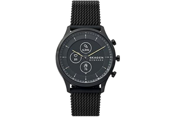 Skagen  hybrydowy smartwatch HR, czarny, 42 mm, Paski