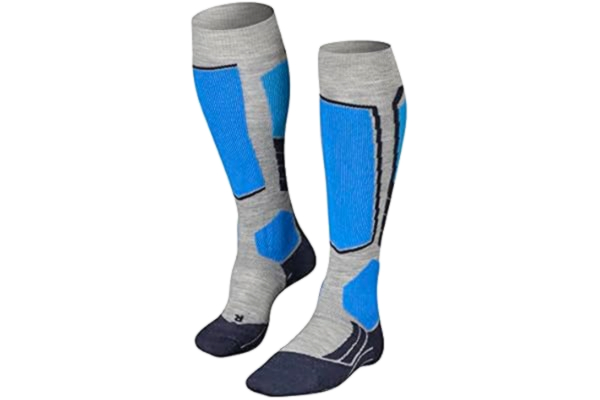 Falke FALKE herr Skidstrumpor SK2 Intermediate M Kh ull funktionsmaterial varm tjock 1 par, Grå Light Grey 3400, 44-45