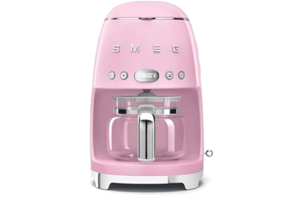 SMEG  DCF02PKEU, Dropp kaffemaskin 50's Style, Pastel pink
