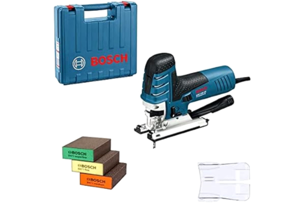 Bosch  Professional Scie Sauteuse GST 150 CE (780 W, avec 3 Éponges, Set d’Aspiration, Capot de Protection, Patin, Pare-éclats, 3 Lames pour Bois, dans Coffret de Transport) - Amazon Exclusive Set