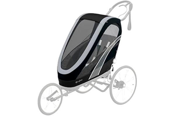 Cybex  Tapicerka siedziska do wielosportowej przyczepki ZENO, Od ok. 6 miesięcy do ok. 4 lat, Maks. 111 cm i 22 kg, Siedzisko do wózka wielosportowego, All Black