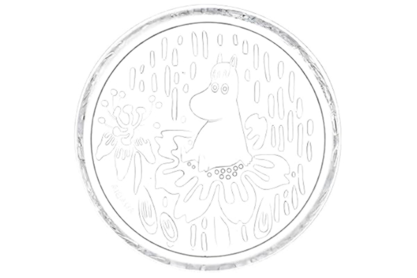 Arabia  Mumin glasplatta 15,5 cm klar
