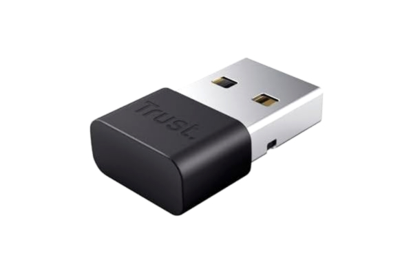 Trust  Myna Bluetooth-adapter 5.3, USB-adapter med 3 Mbit/s överföringshastighet, 10 m trådlös räckvidd, USB Dongle Bluetooth-mottagare för PC, bärbar dator, dator, stationär dator, Windows – svart