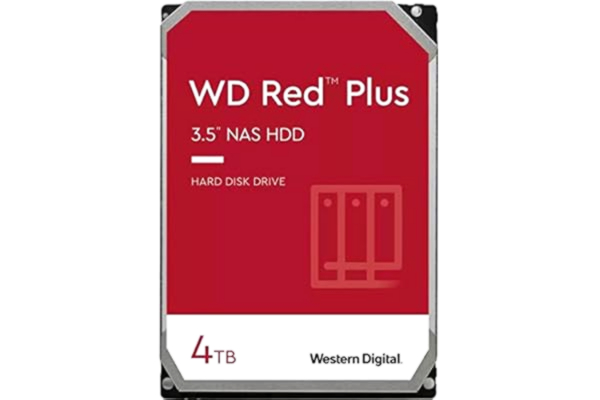 WD  Red Plus - 4TB - Harddisk - WD40EFPX - SATA-600 - 3.5"