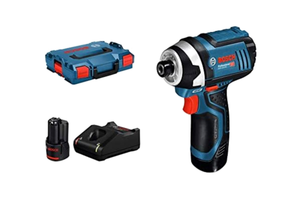 Bosch  Professional 12V System sladdlös slagskruvdragare GDR 12V-105 (max. vridmoment 105 Nm, med 2 x 2,0 Ah-batterier och laddare, i L-BOXX)