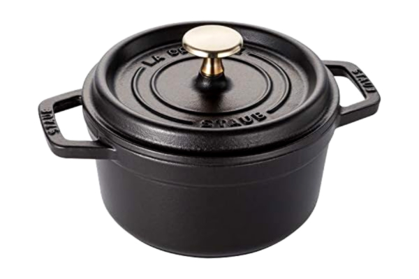 Staub  Pyöreä La Cocotte, 16 cm. 1,2 litraa, musta