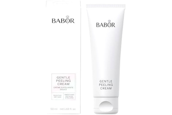 Babor BABOR Gentle Peeling Cream för varje hud, mild ansiktsskrubbning, förberedelse för vård och solbränning, rengöring, utan alkohol, vegansk formel, 1 x 50 ml