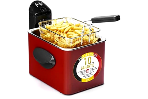 FriFri Frifri F1905R friteuse, roestvrij staal, 3,5 l, rood