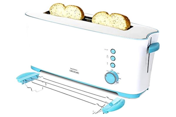 Cecotec  Toster &Taste 1 l Toster na 2 kromki tostowe, otwór XL, 7 stopni, podgrzewanie i rozmrażanie, moc 1000 W