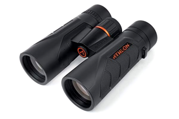 Athlon Optics  8x42 Argos G2 HD svarta kikare med ögonlindring för vuxna och barn, högdrivna kikare för jakt, fågelskådning med mera