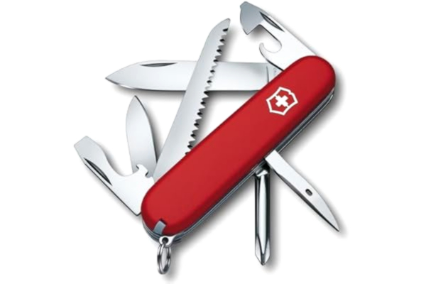 Victorinox  1.4613 fickkniv Hiker (13 funktioner, träsåg, trådavdragare, Phillips-skruvmejsel, tandpetare) röd