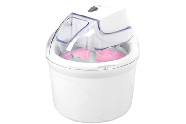 Clatronic  ICM 3764 Ice Cream Maker for Sorbet, Ice Cream and Frozen Yogurt, for up to 1500 ml Ice Cream, White, 263956