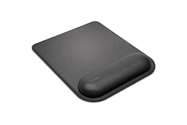 Kensington  ErgoSoft Musmatta med handledsstöd, gelstoppning, halkskyddad, säkerhetscertifierad, svart