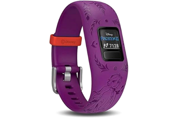 Garmin  vívofit jr 2 - Disney Frozen 2 Anna - aktivitetssporer med bånd - silikone - håndledsstørrelse: 130-175 mm - Bluetooth - 17.5 g