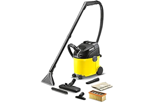 Kärcher  tapijtreiniger SE 5.100, 2-in-1 sproei-extractiereiniging, 2-tank systeem (1400 W, luchtverplaatsing 70 l/s, vacuüm 210 mbar, werkbreedte 23 cm, waterreservoir 4 l)