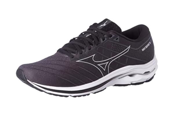 Mizuno  Mężczyźni Wave Inspire 18 Buty do biegania, Czarno-srebrny heban, 42 EU