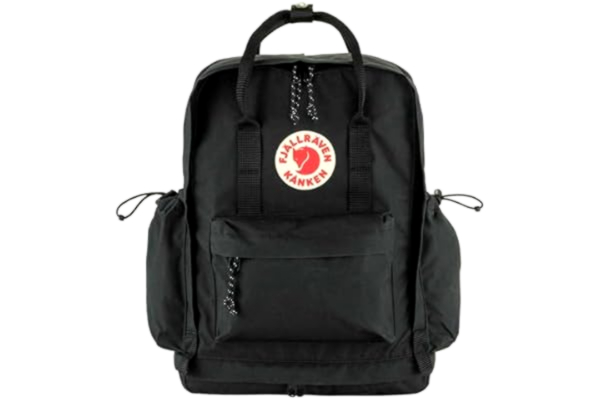 Fjällräven FJALLRAVEN Unisex Kånken Outlong sportryggsäck, Svart, En storlek, Sport