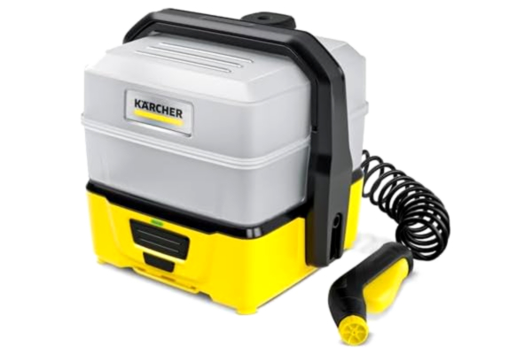 Kärcher  lågtryckstvätt OC 3 Plus, litiumjonbatteri, flödeshastighet: 2 l/h, vikt: 2,3 kg, vattentank: 7 l, spiralslang: 2,8 m, flatstrålemunstycke