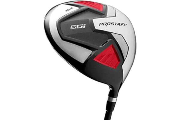 Wilson  Staff golfclub, Pro Staff SGI Driver, voor linkshandigen, schacht van grafiet, zilver/rood, WGD154200