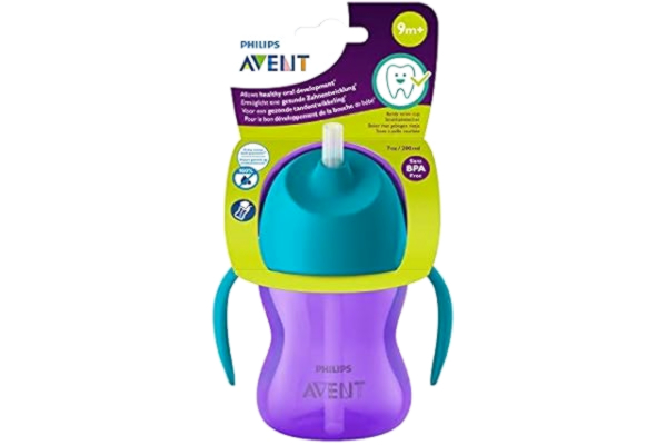 Philips  Avent Sippy Cup for Toddlers & Babies, BPA Free, 200 ml, Purple & Blue (modell SCF796/02)