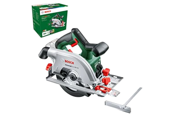 Bosch  Home and Garden Bosch sladdlös cirkelsåg UniversalCirc 18V-53 (exakt sågning i trä; max. sågdjup 53 mm; 18V-system; utan batteri)