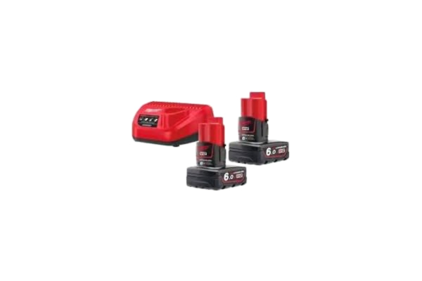 Milwaukee KIT 2X BATTERI 12V | MILWAUKEE | Modell 4933451903 | 6,0 AH | C12C-laddare | M12NRG-602