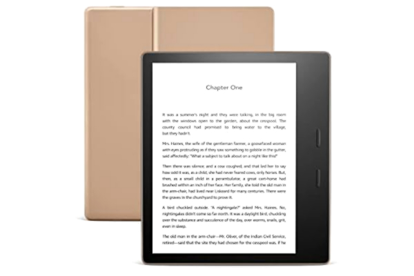Amazon Kindle Oasis | Now with adjustable warm light | Waterproof, 32 GB, Wi-Fi | Gold