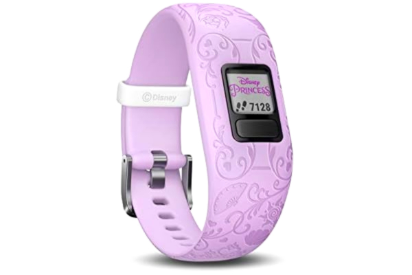 Garmin  vívofit jr 2 - Disney Princess - aktivitetssporer med bånd - silikone - lilla - håndledsstørrelse: 130-175 mm - Bluetooth - 24.1 g