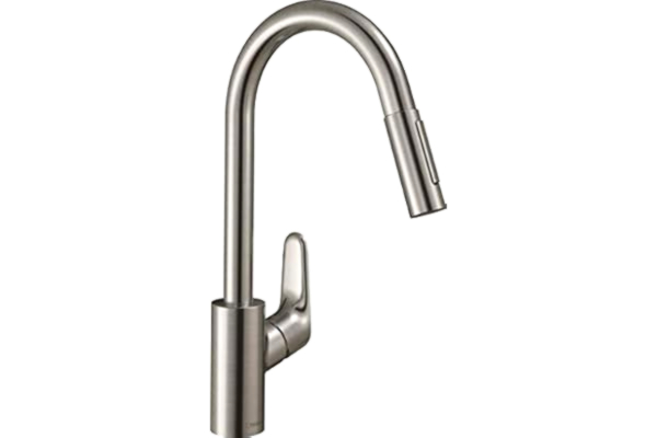 Hansgrohe hansgrohe Focus M41 Mitigeur de cuisine 240, avec douchette extractible 2 jets, aspect acier inox, 31815800
