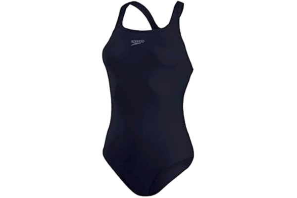 Speedo  Dam Eco Endurance+ Medalist Baddräkt | Atletisk passform | Klassisk design | Återvunnet tyg | Klorbeständig | Extra flexibilitet, Svart, 28