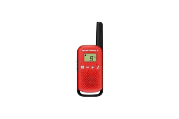 Motorola  Solutions - T42 RED Walkie Talkie Talkabout PMR446, 16 kanaler, 4 km räckvidd, röd, 2 enheter, gruppsamtalsfunktion