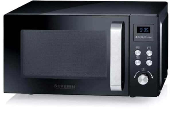 Severin SEVERIN MW 7752 - Mikrobølgeovn med varmluft og grill - fritstående - 23 liter - 900 W - sort
