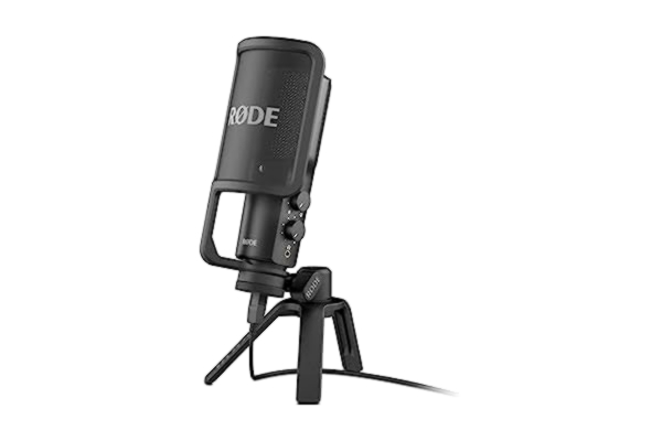 NiSi RØDE NT-USB Mångsidig studiokvalitets kondensatormikrofon med USB-anslutning, popfilter och stativ för streaming, spel, podcasting, musikproduktion, sång- och instrumentinspelning
