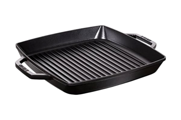 Staub  40511-783-0 Grillpfanne mit zwei Griffen, quadratisch, 33 cm, Gusseisen, schwarz, 49 x 39 x 5,5 cm