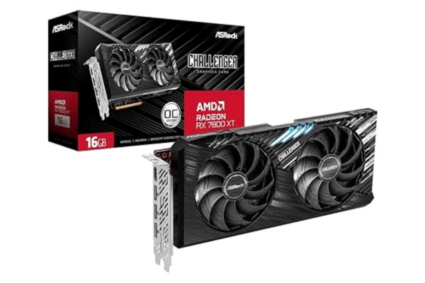 ASRock  Radeon RX 7800 XT Challenger OC - 16GB GDDR6 RAM - Grafikkort