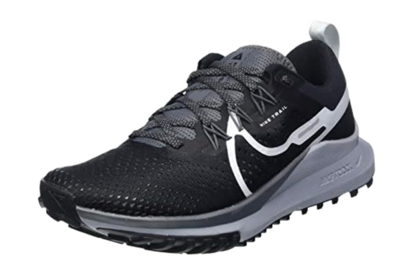 Nike  Homme React Pegasus 4 Men's Trail Running Shoes, Black/Aura-Dark Grey-Wolf Grey, 45 EU