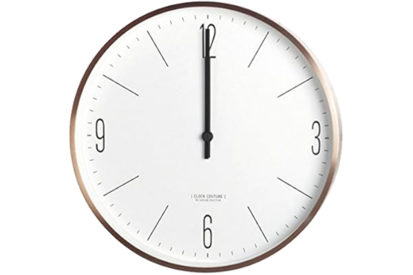 House Doctor  Väggur, Clock Couture, Vit/Guld