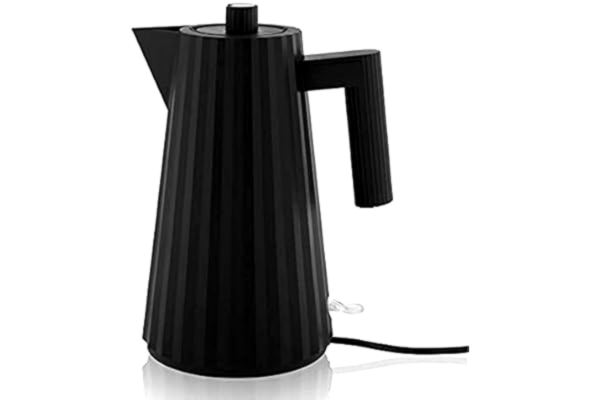 Alessi  Plissè MDL06 B/UK - Design Electric Kettle in Thermoplastic Resin, English Plug, 170 cl, Black