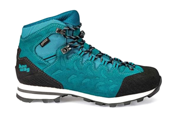 Hanwag  W Makra Light Lady Blauw, Dames Gore-Tex Wandelschoen, Maat EU 39,5 - Kleur Bluegreen - Zwart