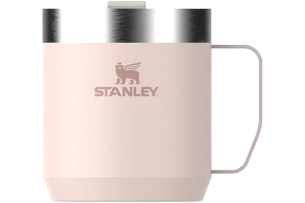 Stanley  1913 Classic Legendary Camp Mug 0.35L - Campingmugg I Rostfritt Stål - BPA -Free Thermos Resemuggg För Varma Drycker - Diskmaskin Säker - Single Server Brewer Compatible - Rose Quartz
