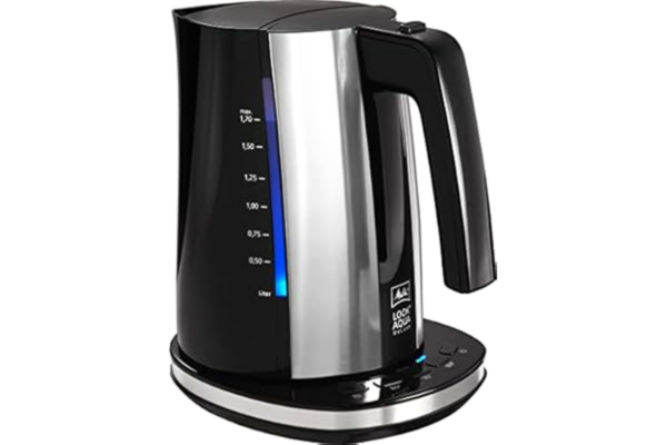 Melitta  Look Aqua II Deluxe 1026-14, vattenkokare med temperaturinställning, 1,7 liter, svart