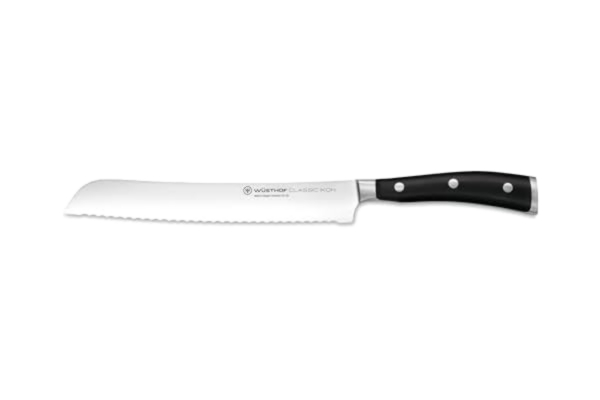 Wüsthof  brödkniv, Classic Ikon (1040331020), 20 cm blad med vågslip, smitt rostfritt stål, mycket vass kniv
