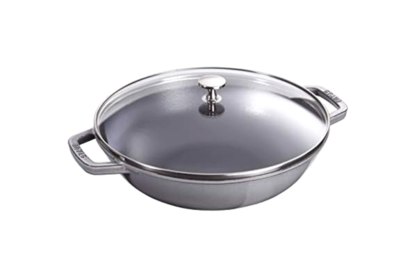 Staub  Specialities Wok Med glaslåg 30 cm, Støbejern