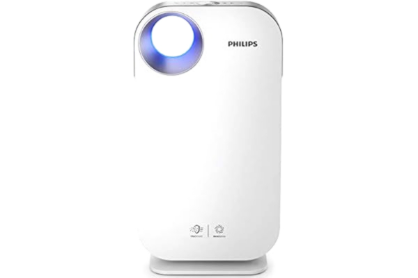 Philips  Oczyszczacz powietrza Connected AC4550/10 usuwa do 99,9% wirusów i aerozole* z powietrza (dla alergików, do 104 m², CADR 400 m³/h, czujnik AeraSense, ze sterowaniem aplikacją), kolor biały