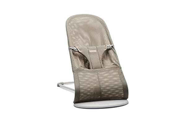BabyBjörn  Bouncer Bliss, Light Gray Frame, Mesh, Grey Beige