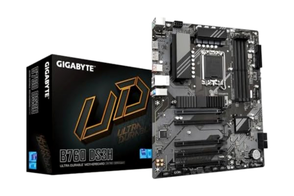 Gigabyte GIGABYTE B760 DS3H Bundkort - Intel B760 - Intel LGA1700 socket - DDR5 RAM - ATX